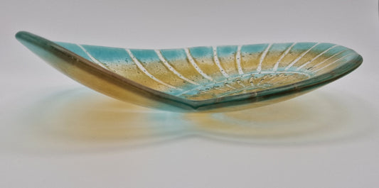Ammonite Fused Glass Dish