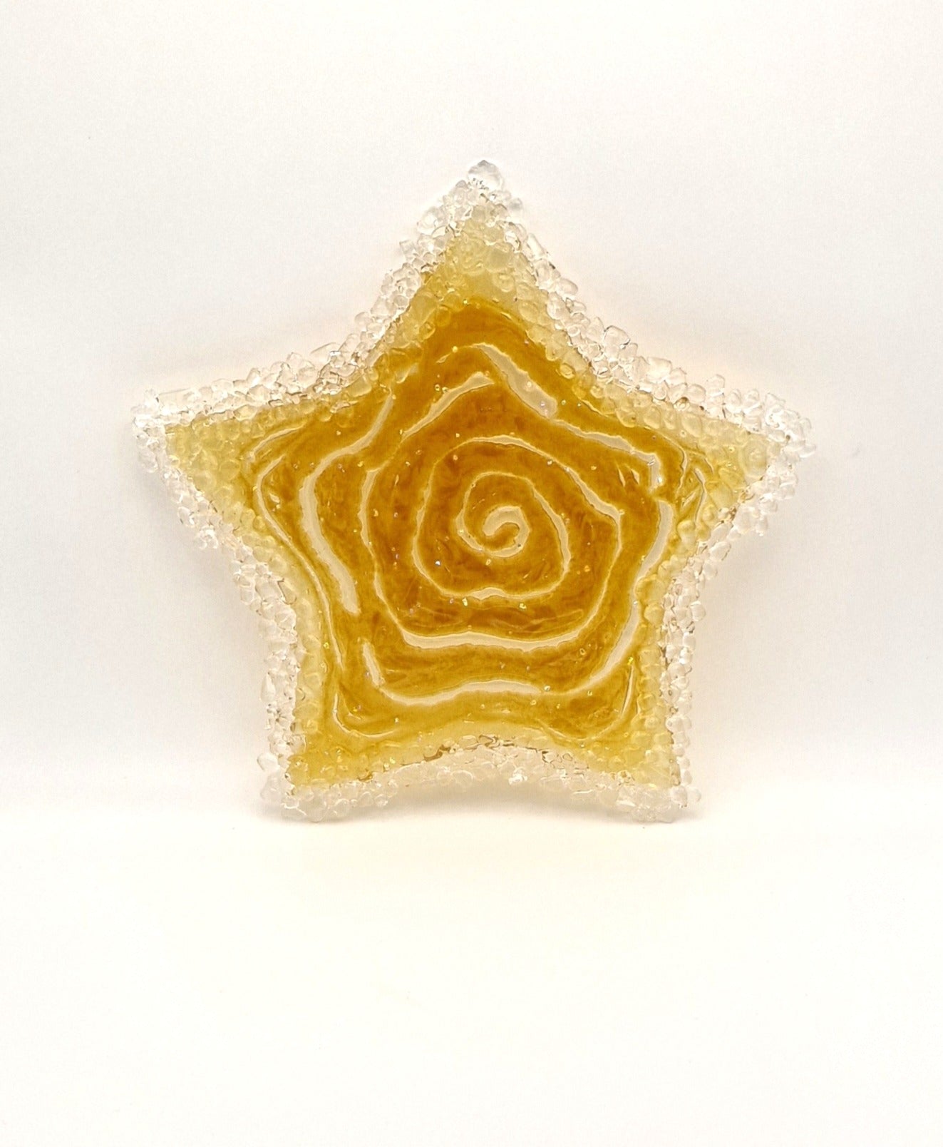 Large Fused Glass Star Decor