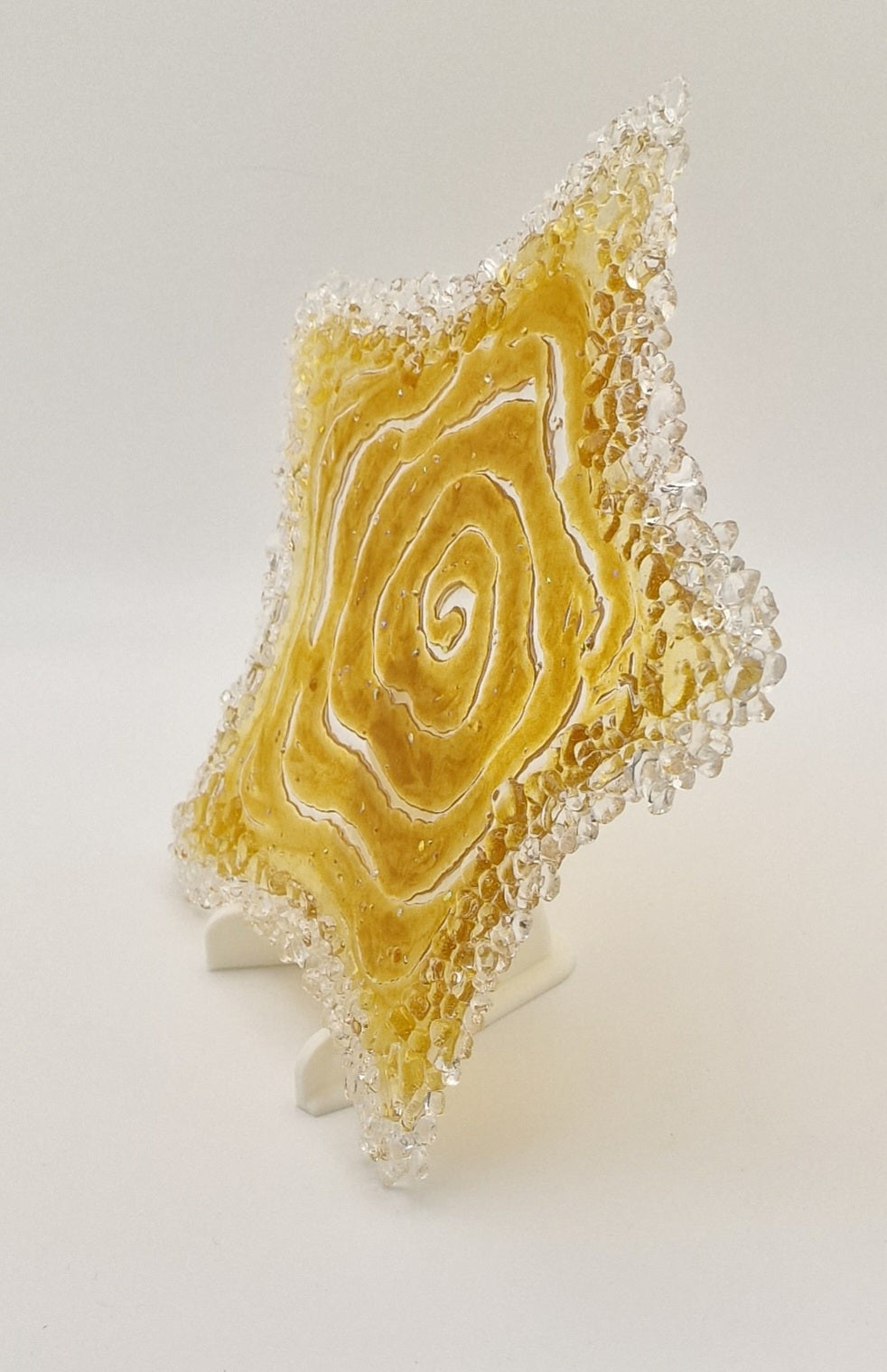 Large Fused Glass Star Decor