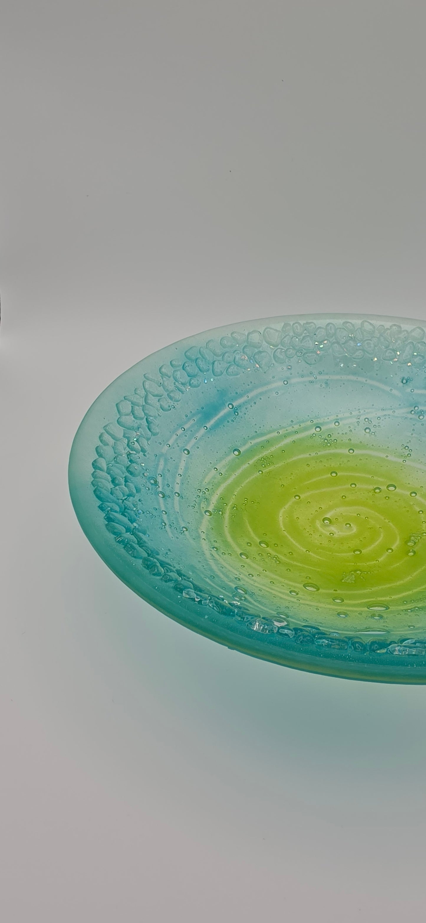 Whirlpool fused glass bowls - commission