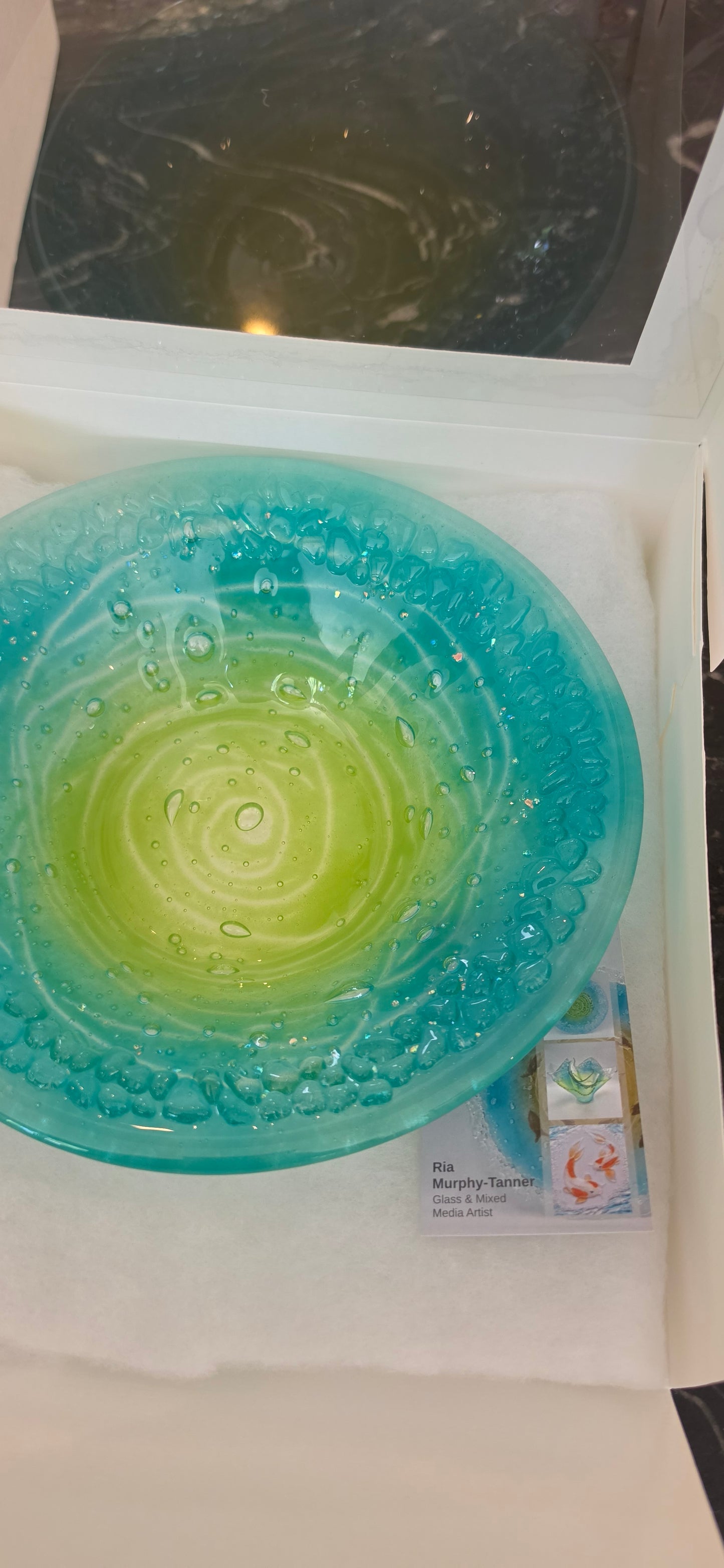 Whirlpool fused glass bowls - commission