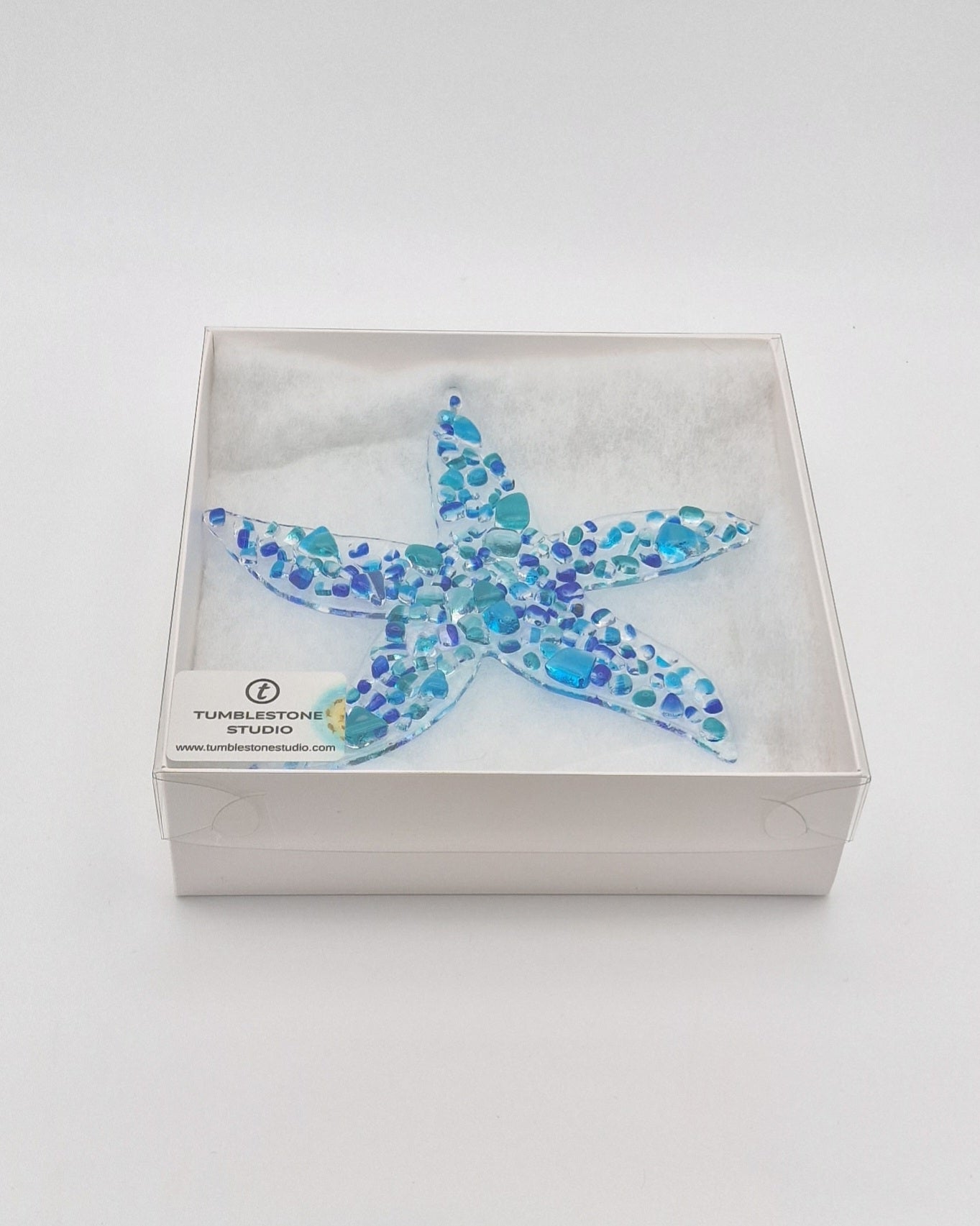 Starfish handmade fused glass art