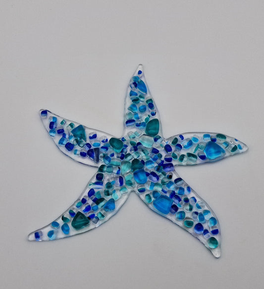 Starfish handmade fused glass art