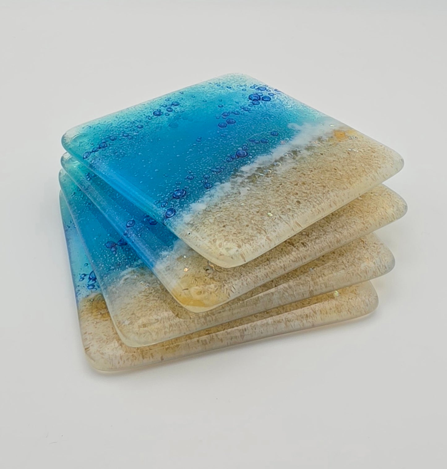 Tresco Coasters Handmade Fused Glass
