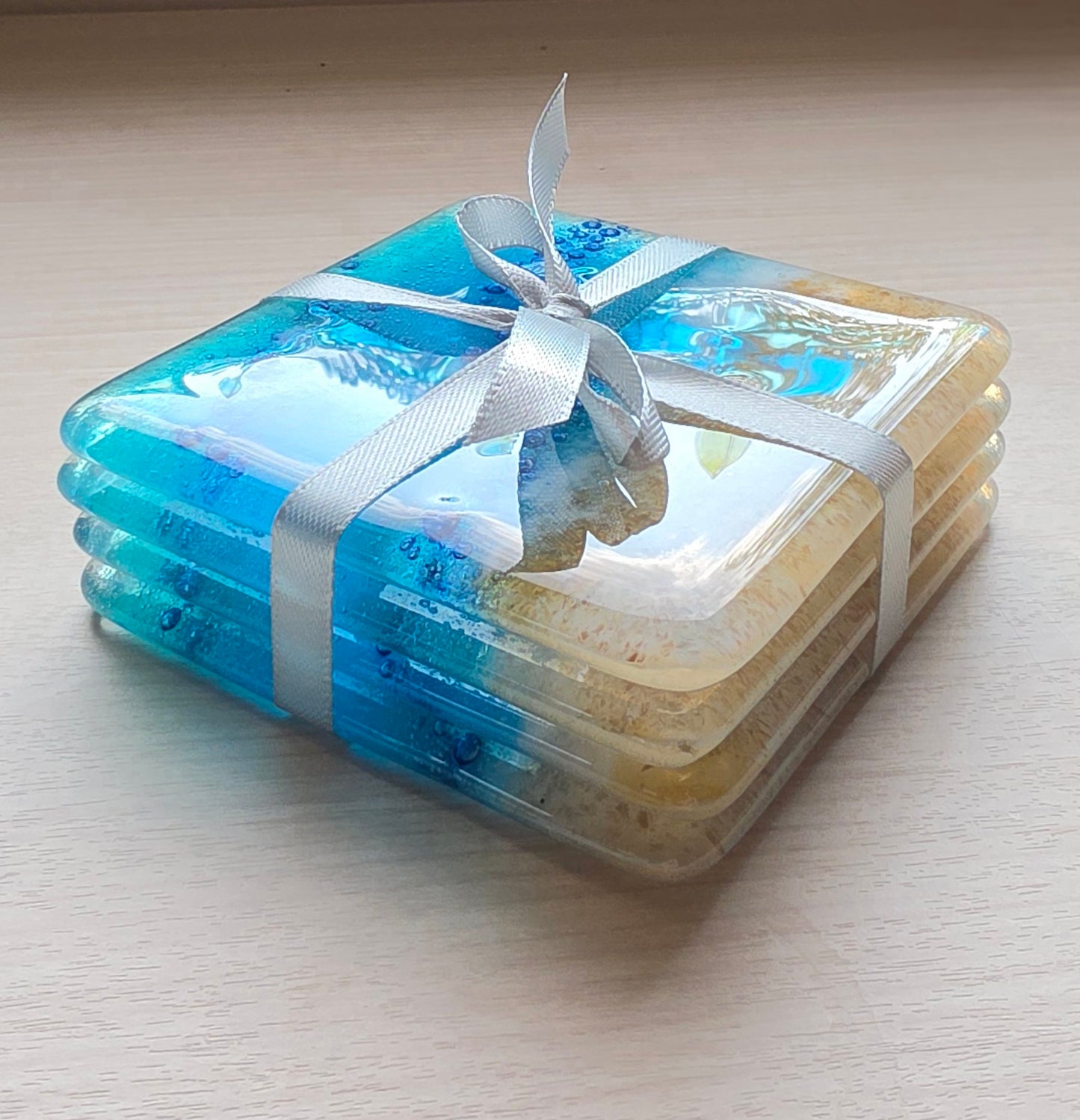 Tresco Coasters Handmade Fused Glass
